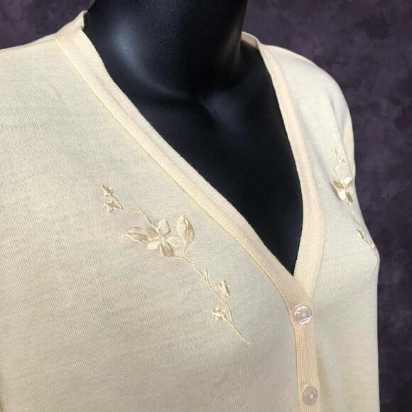 90s Style Studio Yellow Cardigan - Picture 2 of 7